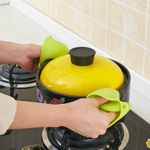 Overy Anty -Slip микроволновая печь теплота -Инсинационная перчатка, чтобы взять миску с высокотемпературным силиконовым антишибальным ручным блюдом, блюдо, блюдо, силикон, силикон, силикон