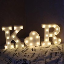 diy led letter light night light projector lamp bedroom gift