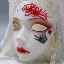  Chinese style Animism series Soul crop hand-painted mask Gift party dance Ancient style Hanfu accessories mask