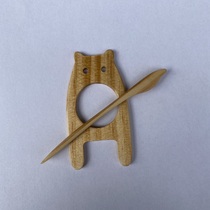 Wooden shawl fur coat pin original pure wood various styles Animals shape cute retro prized small brooch