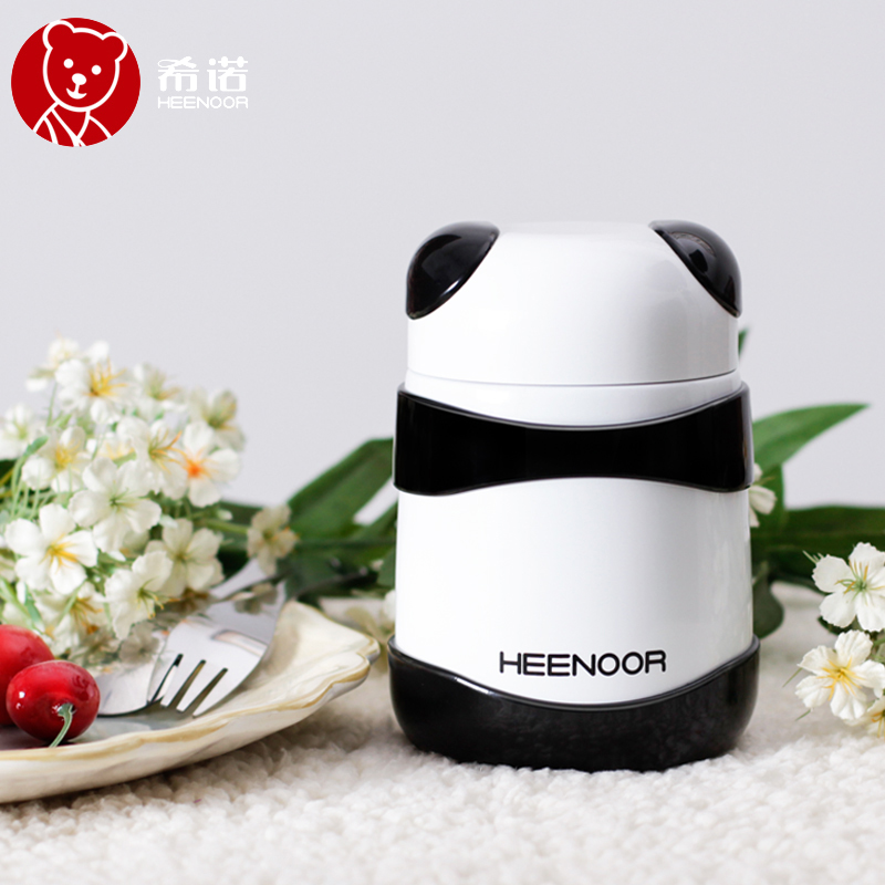 Sino Braised Beaker Stainless Steel Vacuum Braised Pot Cute Creative Panda Big Belly Insulation Cup Thermos