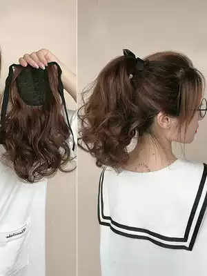 ベ gui gui home ゛ wig female short ponytail bang dai shi simulation false ponytail tied pear rolls realistic
