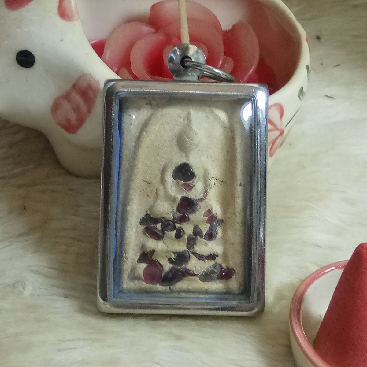 Thai Orthodox temple antique Chongdi Buddha 50 years ago out of the tower jade Lingshi Precious Tibetan version of the Buddha's collection Extreme