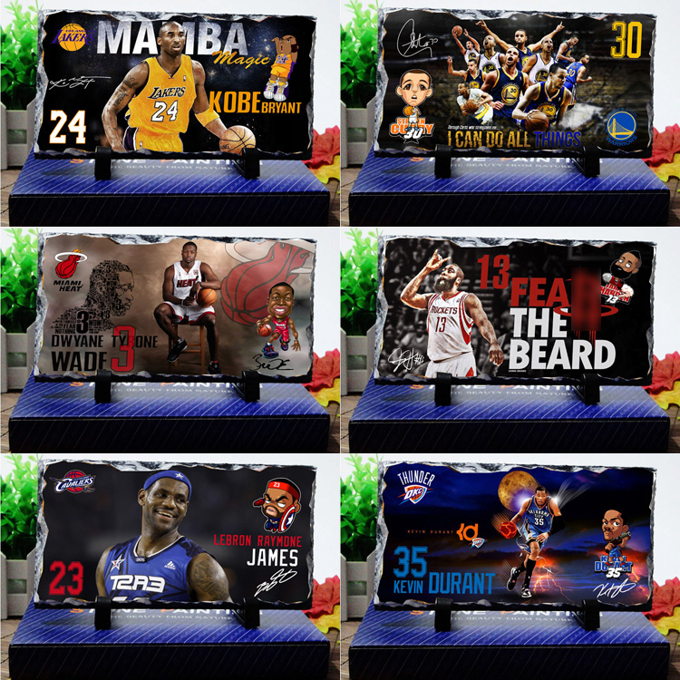 NBA basketball supplies Corby Durant surrounding Lakers Davis James Curry Memorial decoration