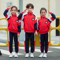  Kindergarten garden uniform spring and autumn two-piece baseball uniform Childrens games class uniform Primary and secondary school school uniform suit