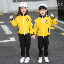  Primary school class clothes Spring and autumn sports suits Boys and girls childrens school uniforms sports clothes Spring kindergarten garden clothes