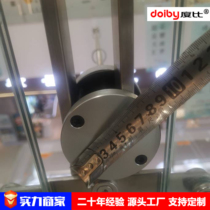 C78 type enlarged shopping mall side flagpole side clamped glass flagpole atrium handrail special clamped glass gap flagpole