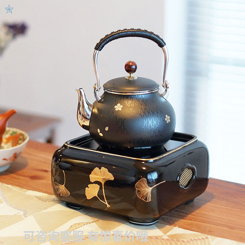 Yingge electric pottery stove Household tea boiling tea stove Small iron pot silver pot tea brewing tea brewer electric pottery stove