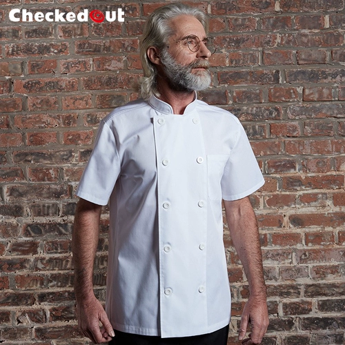 Одежда для шеф-повара весенне-летняя мужская сетчатая дышащая кухонная одежда с короткими рукавами для отеля, западной кухни, ресторана, тонкая белая одежда для шеф-повара