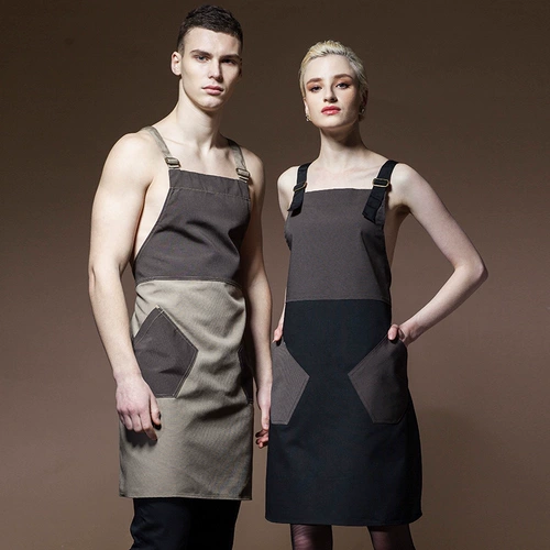 Фартук, кофейные рабочие подтяжки, в западном стиле