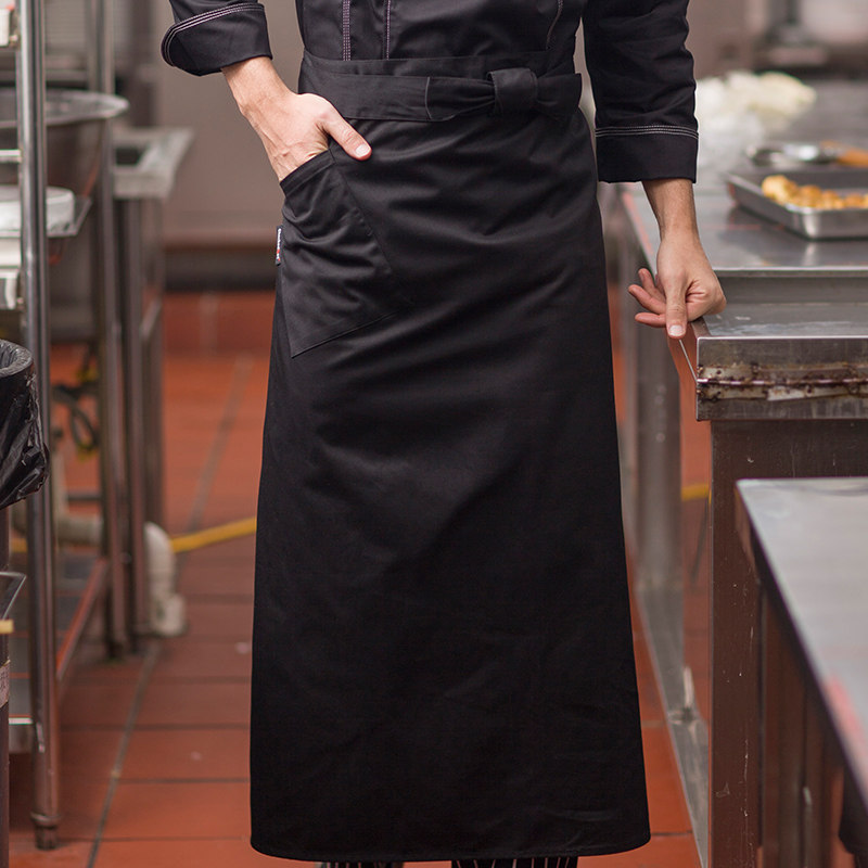Half apron Chef apron men's work apron Milk tea shop catering Western restaurant cooking work apron customization