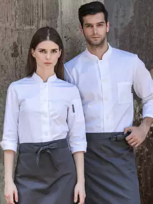 Chef clothes Summer short sleeve breathable men and women Hotel Hotel rear kitchen long sleeve white western restaurant chef clothes