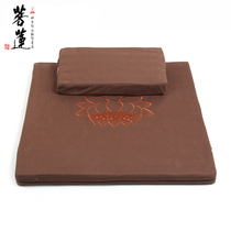 Lotus Meditation Cushion Zen Cushion Household Square Elastic Coconut Cotton Zen Cushion Futon Taoist Meditation Worship Cushion Zen Cushion