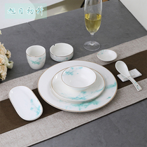 Hotel Supplies Tableware Tableware Set Restaurant Four-piece Chinese Clubhouse Customization Large quantity and excellent price