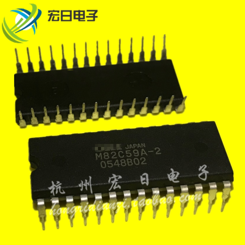 Original import M82C59A-2 82C59 DIP28 straight plug integrated chip scattered new quality assurance