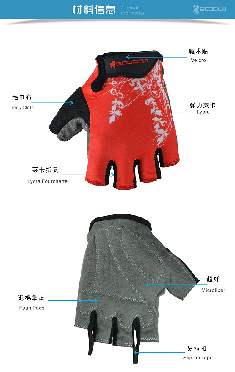 Gants de cyclisme mixte BOODUN - Ref 2239841 Image 14