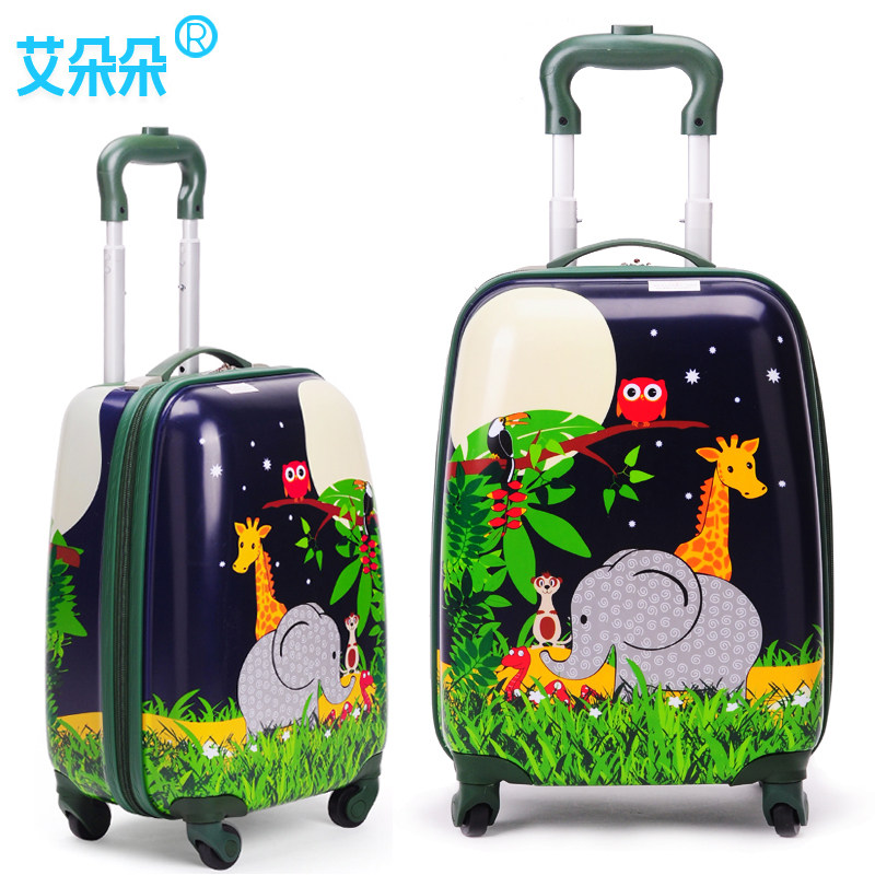 Dinosaur Elephant Children's Travel Trolley Box Boys and Girls Student Luggage 18-inch 19-inch Enclosure