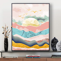 diy digital oil painting hand-filled color decompression modern simple living room decorative painting Nordic abstract oil color painting deer