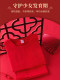 Children's Red Underwear Set for the Year of the Horse, Pure Cotton Red Thermal Underwear for 12-Year-Old Girls