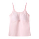 Girls' Camisole Anti-Bump Bra for Development Period, Second Stage Fixed Cup Bra for Older Girls, Long Style