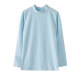 Teenage Boys' Half-Turtleneck Base Layer Shirt, Boys' Pure Cotton Thermal Top, Spring and Autumn Style Top