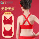 Girls' Seamless Thin Bra with Anti-Bump Design, Red Underwear with Chest Pads for Girls in Their Developmental Period