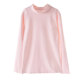 Girls' autumn single-piece tops, older girls' mid-collar bottoming shirts, pure cotton student long-sleeves, loose girls' home clothes