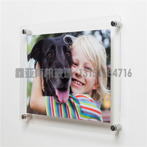 Customizable acrylic wall phase frame business license certificate certificate newspaper frame A4A3A2 double glass