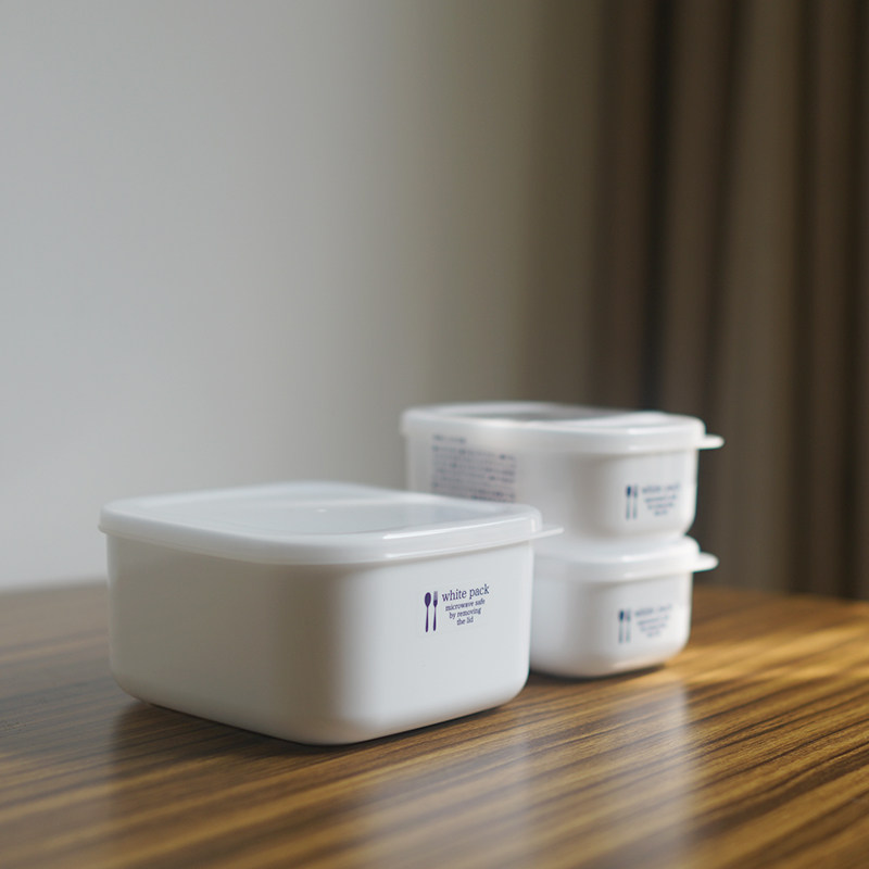 Pufang Japan imported fresh-keeping box plastic lunch box lunch box refrigerator storage box microwave oven special lunch box