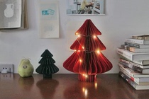 Pufang warm and festive rustic Christmas tree paper desktop Christmas decoration scene cute shooting props