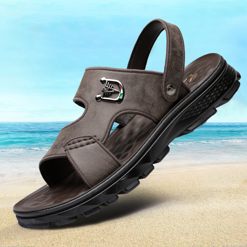 Sandals men in the summer of 2023 new casual beach shoes men wear two - use sandals