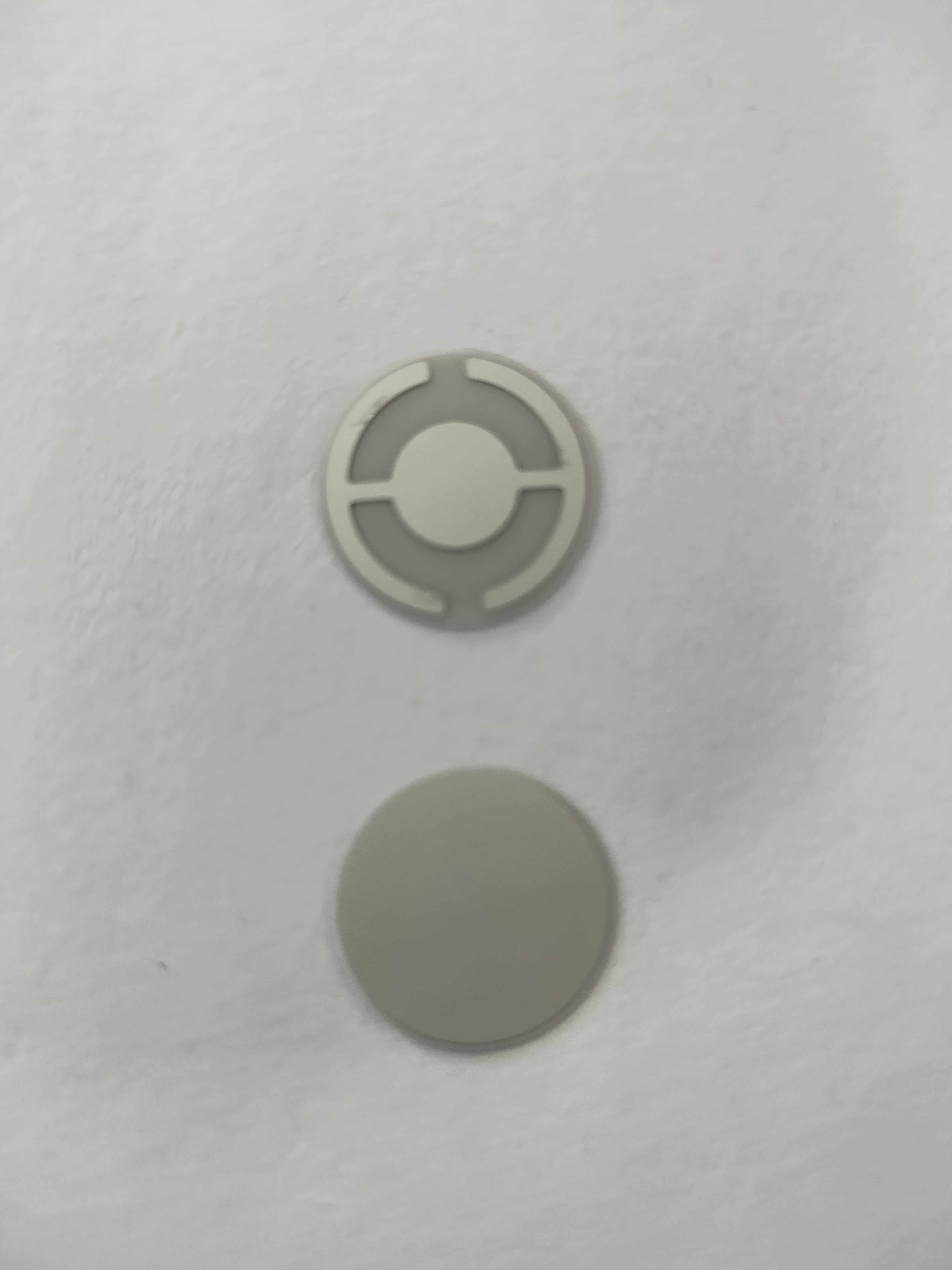 Aluminium alloy crystal vibrating sheet silver electrode film thick sheet 103263 crystal control sheet 750-1022-G10