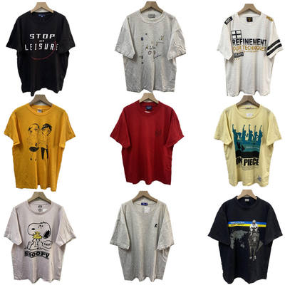vintage, trendy and retro summer versatile pure cotton short-sleeved T-shirt for men, loose half-sleeved round neck printed T3
