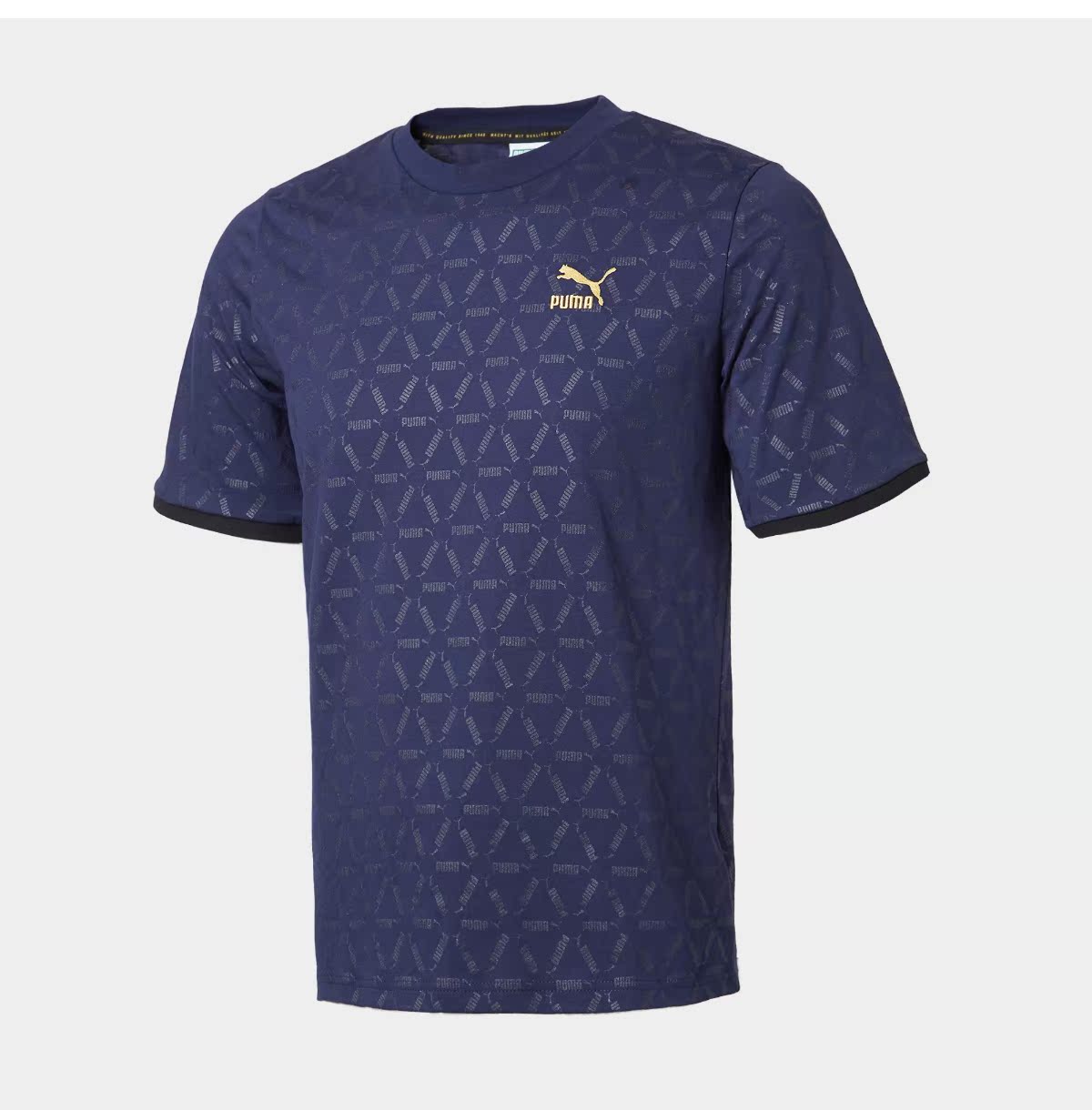 PUMA Hummer chính thức Yang Yang với áo thun nam ngắn tay LUXE PACK 579079 - Áo phông thể thao áo ba lỗ tập gym