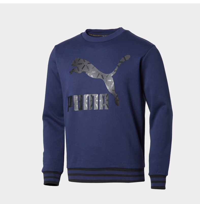 PUMA Hummer Áo len cổ tròn nam chính thức LUXE PACK 579092 - Thể thao lông cừu / jumper