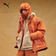 PUMA ຜູ້ຊາຍແລະແມ່ຍິງ corduroy patchwork silhouette ລົງ hooded jacket MMQPUFF623043