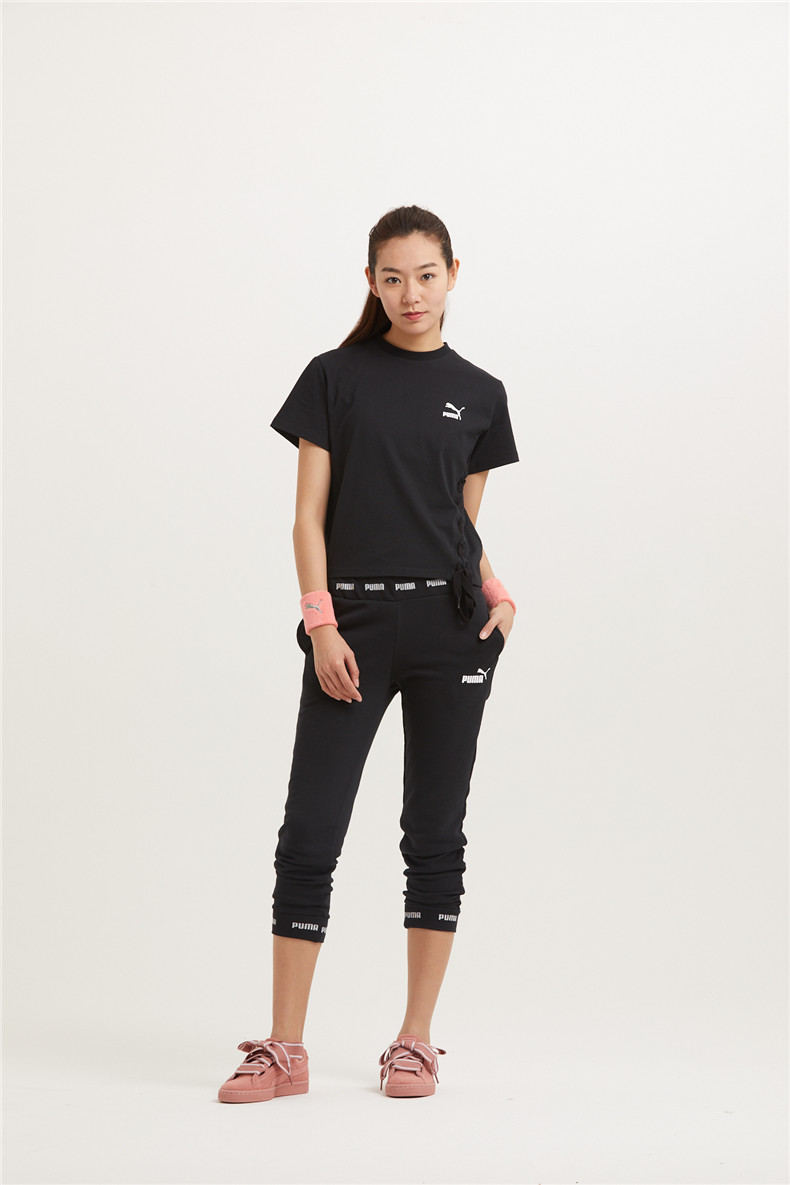 PUMA Hummer Official Naza Liu Wen với áo thun nữ tay ngắn Crush 579135 - Áo phông thể thao áo thun tập gym nữ