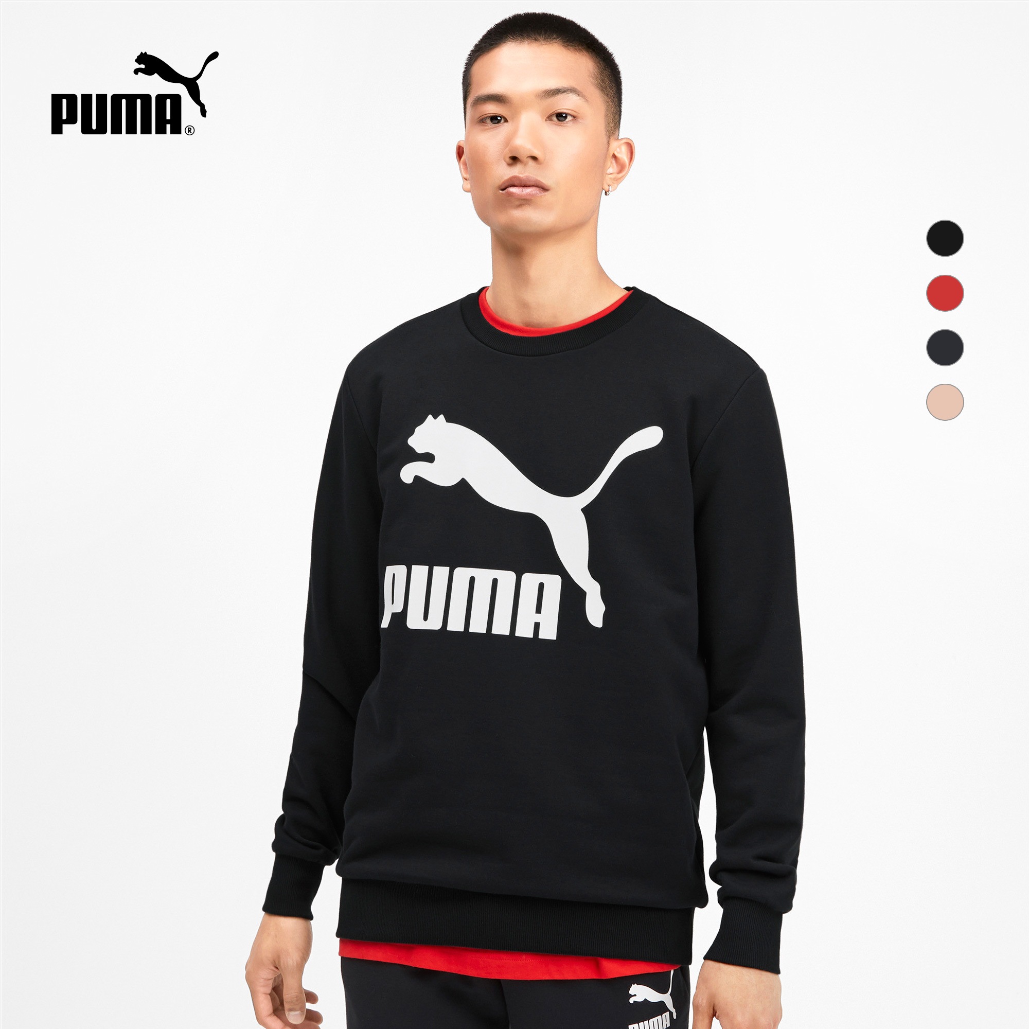 PUMA PUMA Official Men's Printed Round Neck Pullover Thick Cotton T CLASSICS 595892