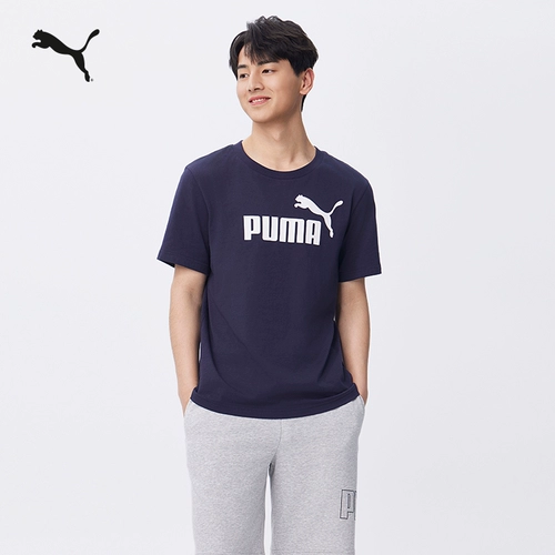 Puma, летняя спортивная футболка с коротким рукавом для отдыха, свободный крой