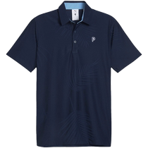 PUMA Mens PTC joint jacquard golf professional sports tight short-sleeved Polo shirt 623964