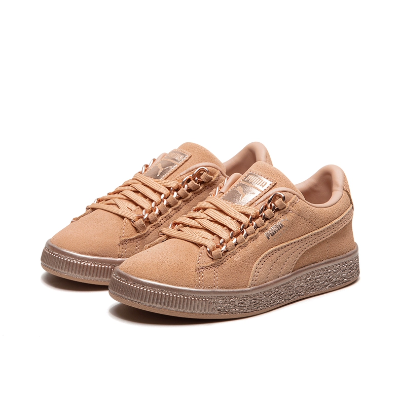 PUMA Hummer chính thức xác thực Trẻ em cắt thấp giày thể thao cổ điển retro SUEDE 366666 - Dép / giày thường