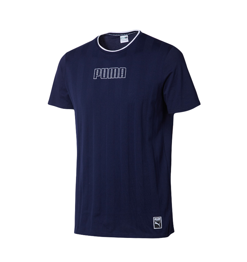 PUMA Hummer Chính thức cho nam Áo thun cổ tròn tay ngắn di sản 574997 - Áo phông thể thao áo ba lỗ thể thao nữ