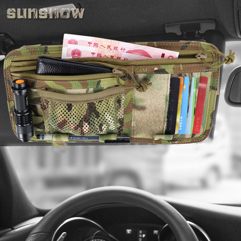 (Sun snow)Military fan car baffle cover Visor bag Multicam car Jasmine tool bag