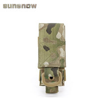 (Made by Sunsnow) Tactical flashlight bag portable multi-purpose tool bag belt bag camouflage accessory bag