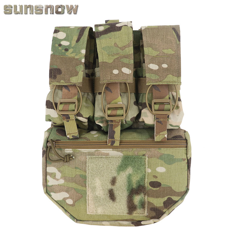 Ferro Concepts FCPC-ABP back tactical system multifunction vest attached to the MOLLE system 