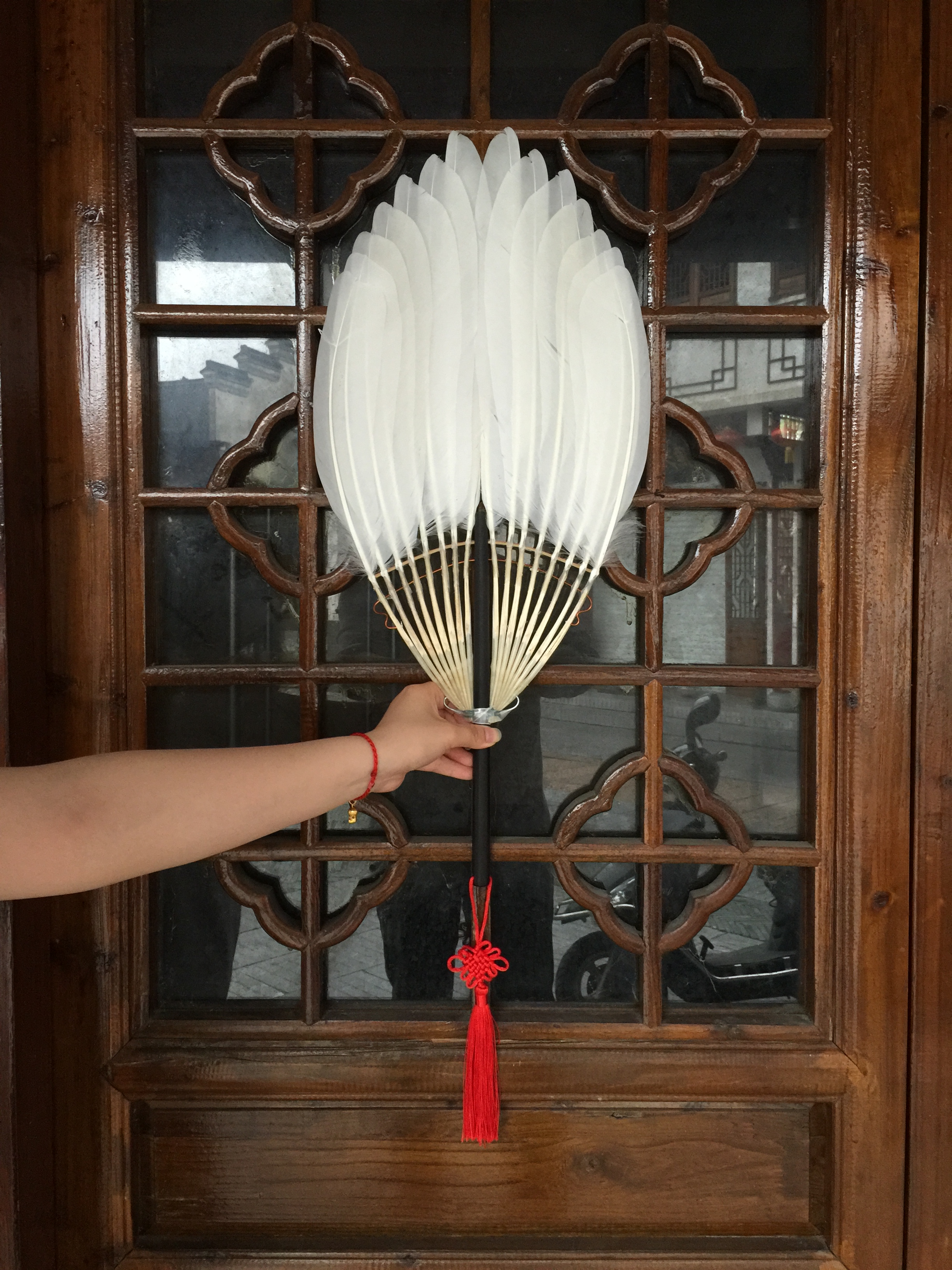 Nanjing Old Word Number High-Chuntic Maternity Maternity Sitting-in Maternity Child Baby Goose Feather delivery Gift Fan for the Baby Goose Feather