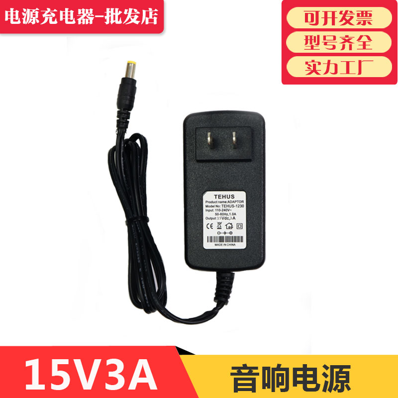 15v3a power adapter Temeisheng Wanlida audio charger Jinzheng speaker 15v1 5a3a