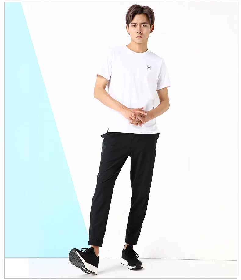 Quần thể thao Anta quần tây nam 2019 mới mùa thu mỏng chạy quần âu Quần bó sát chân quần nam - Quần thể thao quần thể thao dài