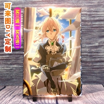 Violet Eternal Garden Verlitt Two-dimensional slate painting animation peripheral lithograph birthday gift customization