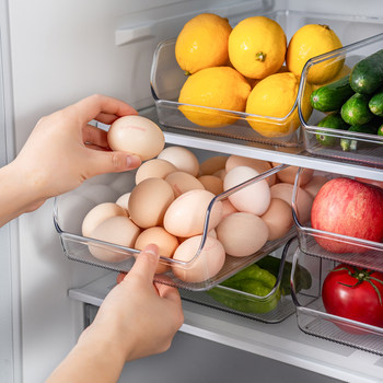 冰箱收纳盒抽屉式食品级水果蔬菜鸡蛋专用冷藏冷冻保鲜分类整理盒